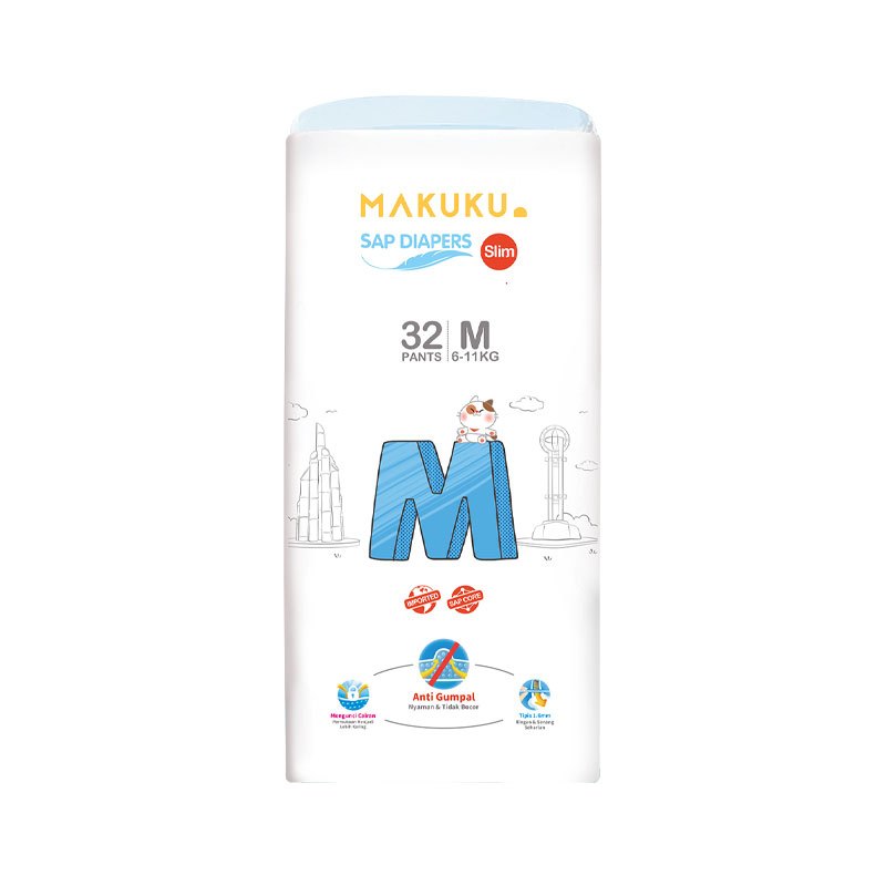 pampers makuku slim pants m32