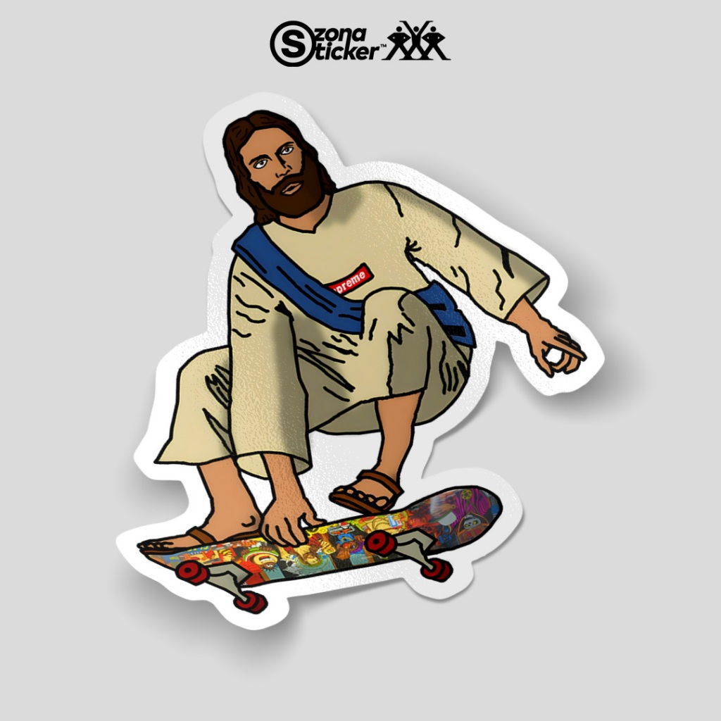 

Sticker Jesus Skater Humor | sticker aesthetic jesus skate fucek | sticker kata | sticker pack | sticker anti air | sticker waterproof | stiker helm | sticker motor | stiker hp | sticker band | sticker dinding | sticker custom | stiker tumbler waterproof