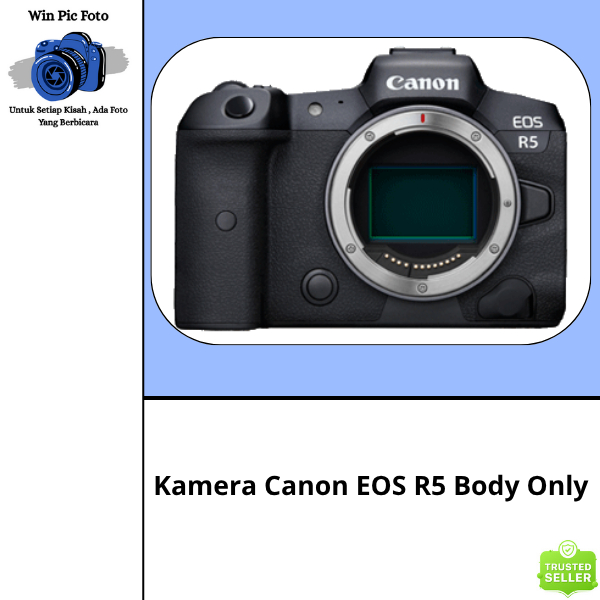 Canon Eos R5 Body Only Garansi Resmi / Kamera DSLR / Kamera Canon / Canon Eos R5 Kit RF 24-105mm F4L