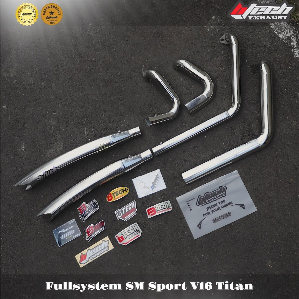 KNALPOT SM SPORT MALAYSIA V16 FULLSYSTEM BTECH