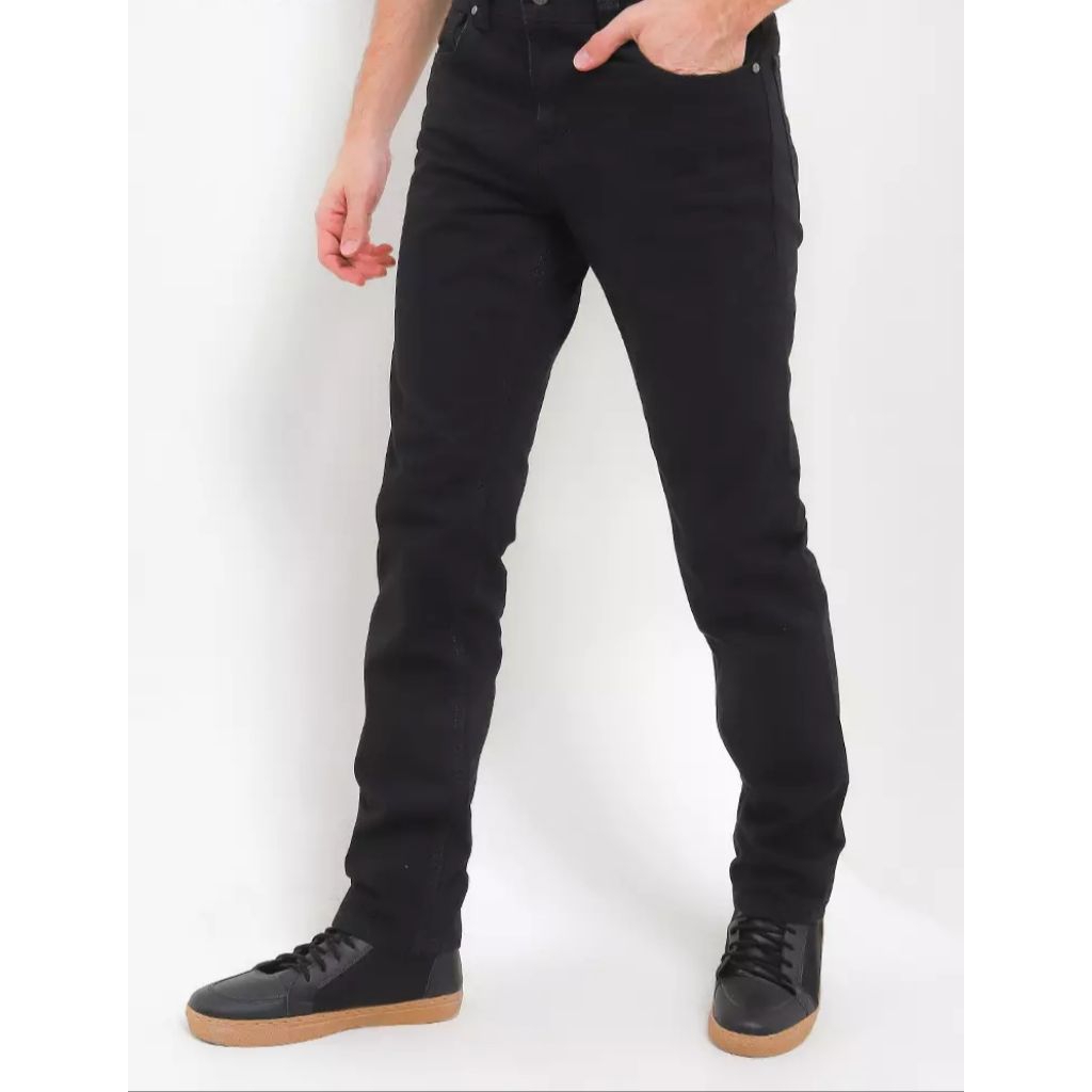 CFL2405H CELANA LOIS JEANS ORIGINAL PRIA SLIMFIT WARNA HITAM