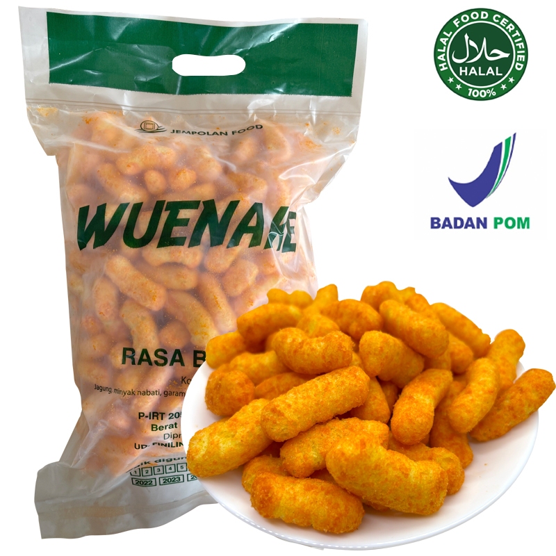 

COD (BPOM/HALAL) WUENAKE 370gr RASA Balado Makanan Ringan Kasual Setiap Hari Jajan Snack Food Halal/Jajan anak kecil/Puffed Snacks/Camilan higienis