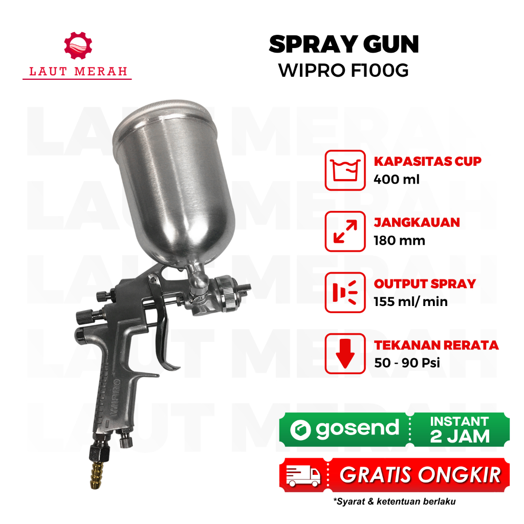 Spray Gun Tabung Atas Wipro F100 G