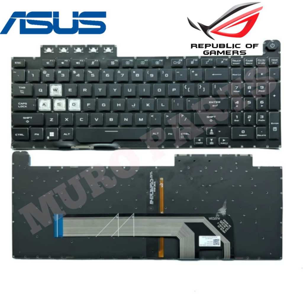 KEYBOARD ASUS TUF 506 FX506ICB TUF506 TUF506H TUF506I TUF506L FX506I FX506II FX506IU FX506IV FX506IH