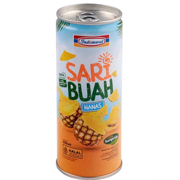 

Indomaret Sari Buah Nanas 250ml by Sunpride
