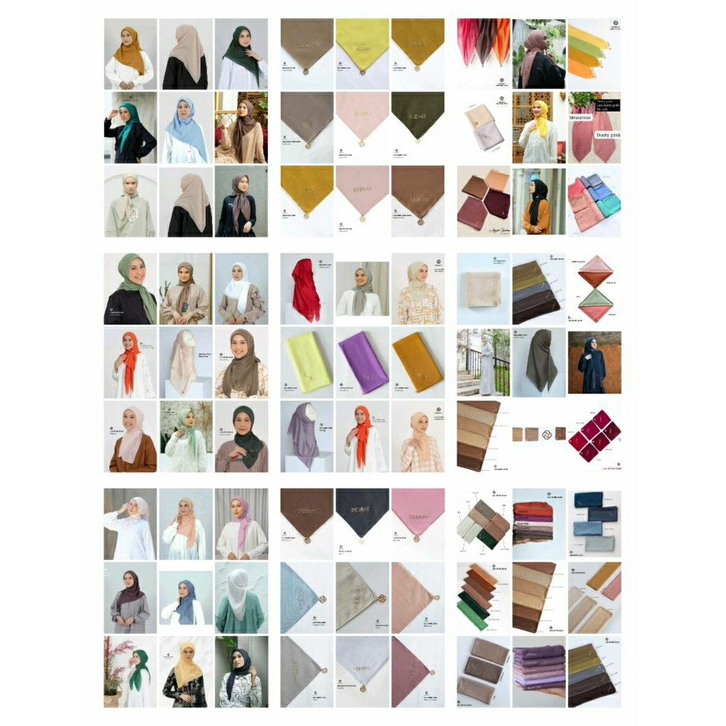 JILBAB DEENAY LIZA SERIES LOGO BARU ( FOREST NIGHT DUSTY ORANGE TAPIOCA LIGHT PURPLE APPLE BUTTER OC