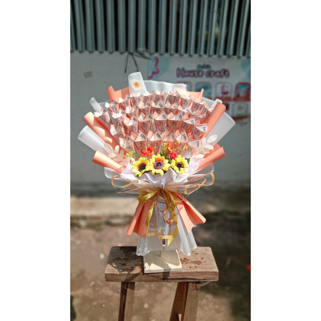Jasa bouquet uang 20 lembar
