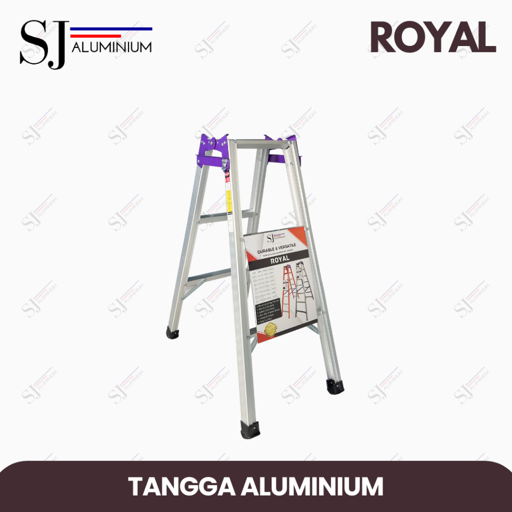 [SJA] ROYAL - Tangga Lipat Aluminium / Tangga Aluminium Lipat / Tangga Jumbo Multifungsi Warna - Uku