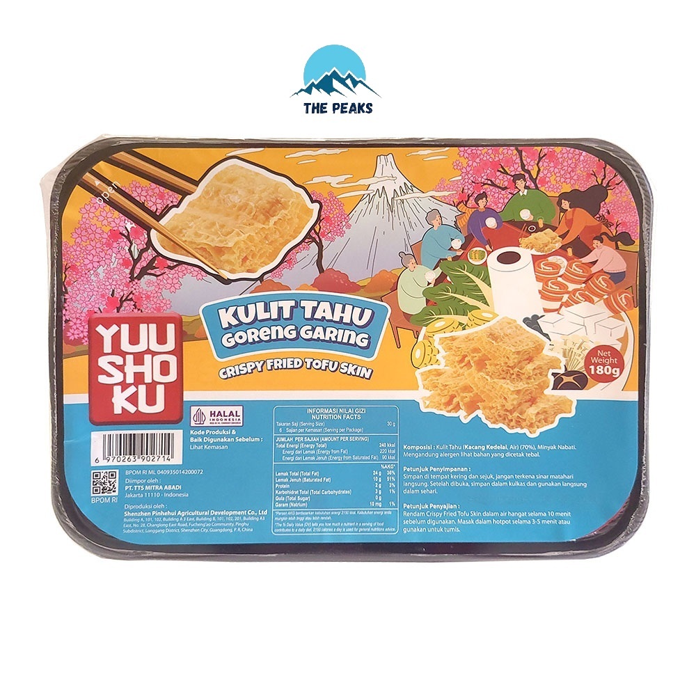

(The Peaks) Yuu Sho Ku Kulit Tahu Goreng Garing 180 Gr