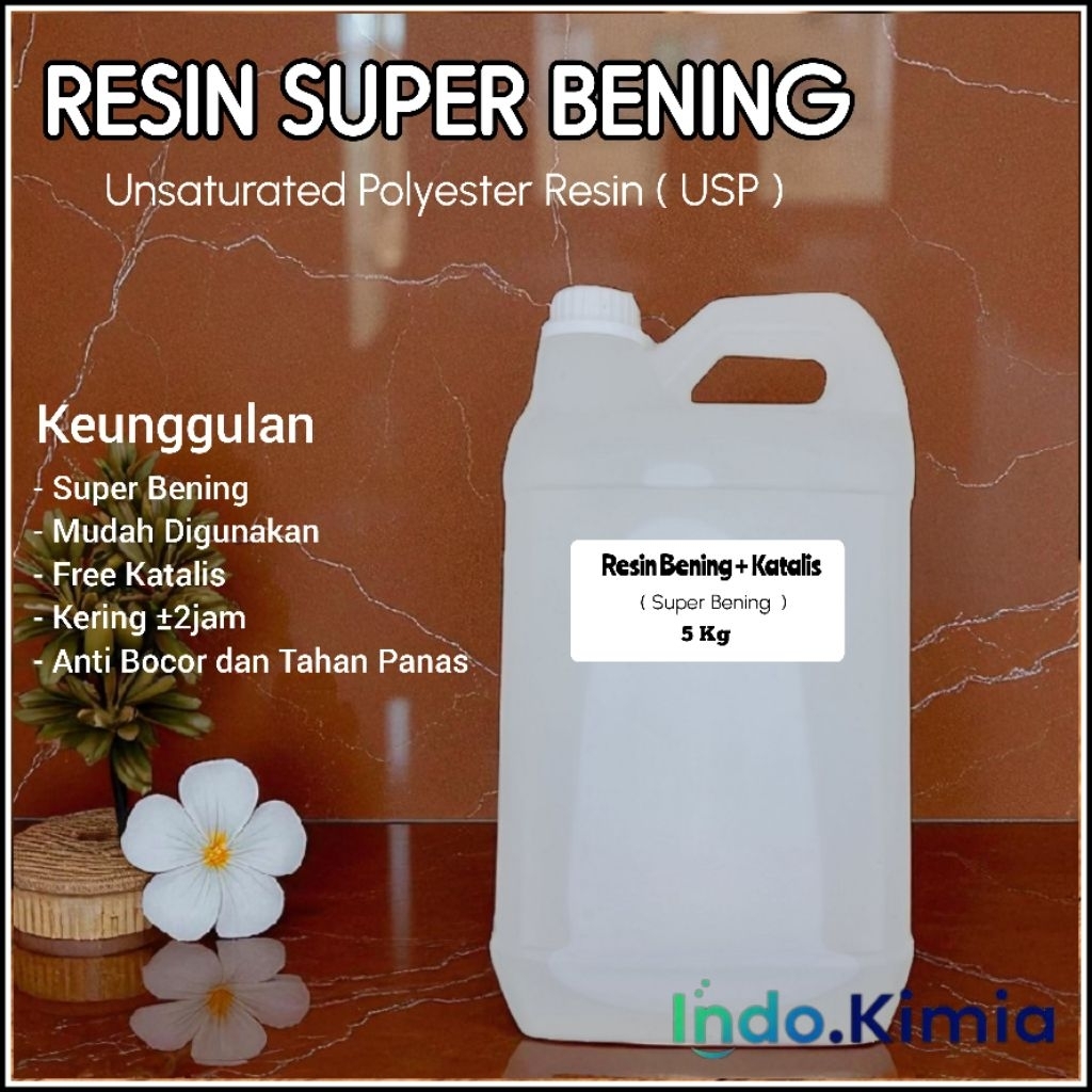 RESIN SUPER BENING 5 KG + KATALIS 100 gram ( RESIN BENING 5 KG FREE KATALIS )