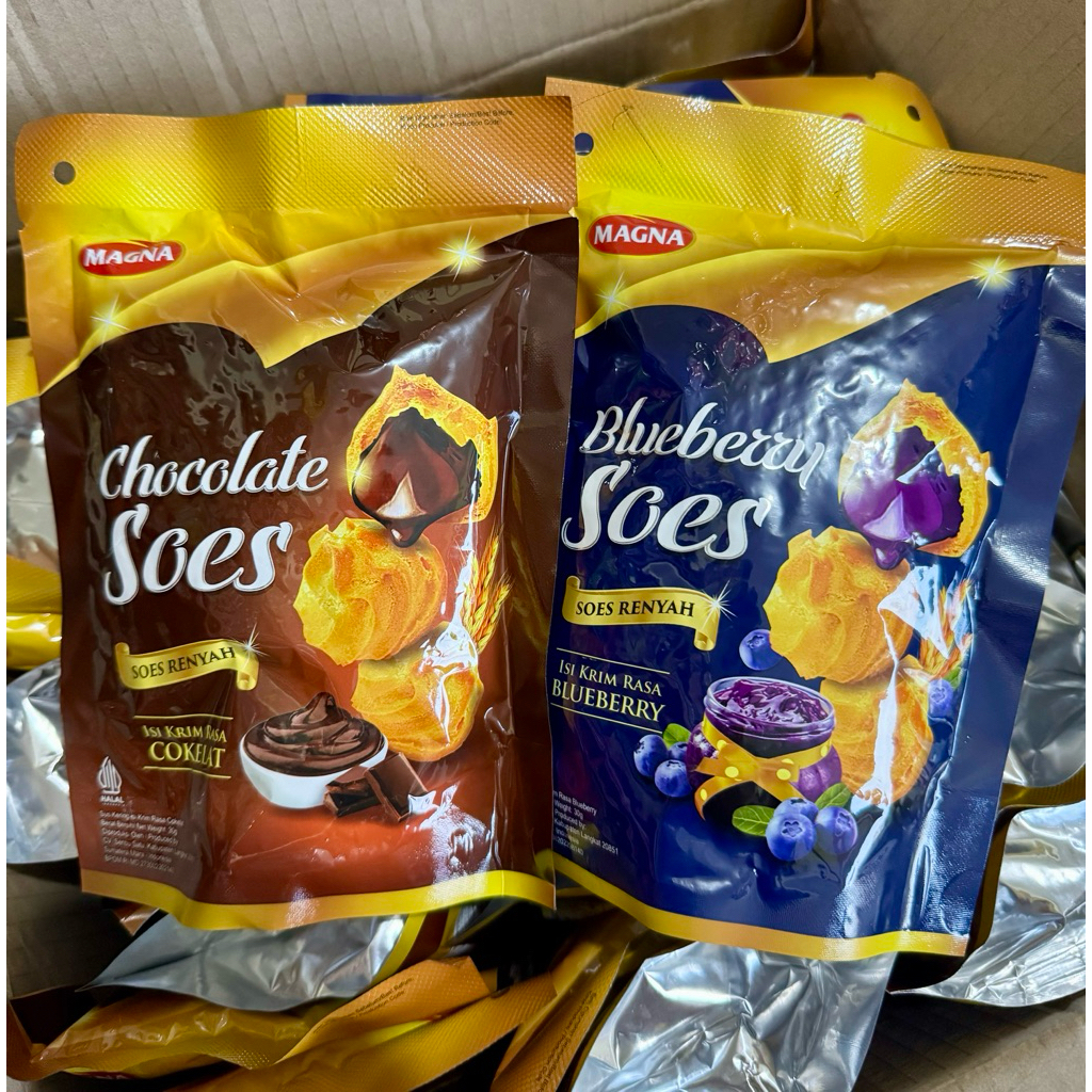 

soes coklat Magna pouch 30gr ECER Per pcs