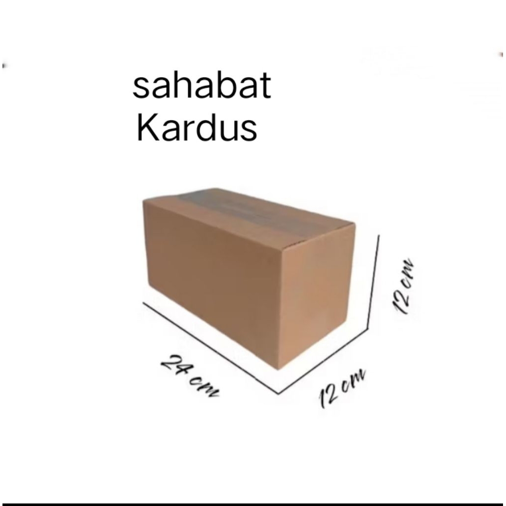 kardus box Ukuran 24x12x12 cm single wall polos