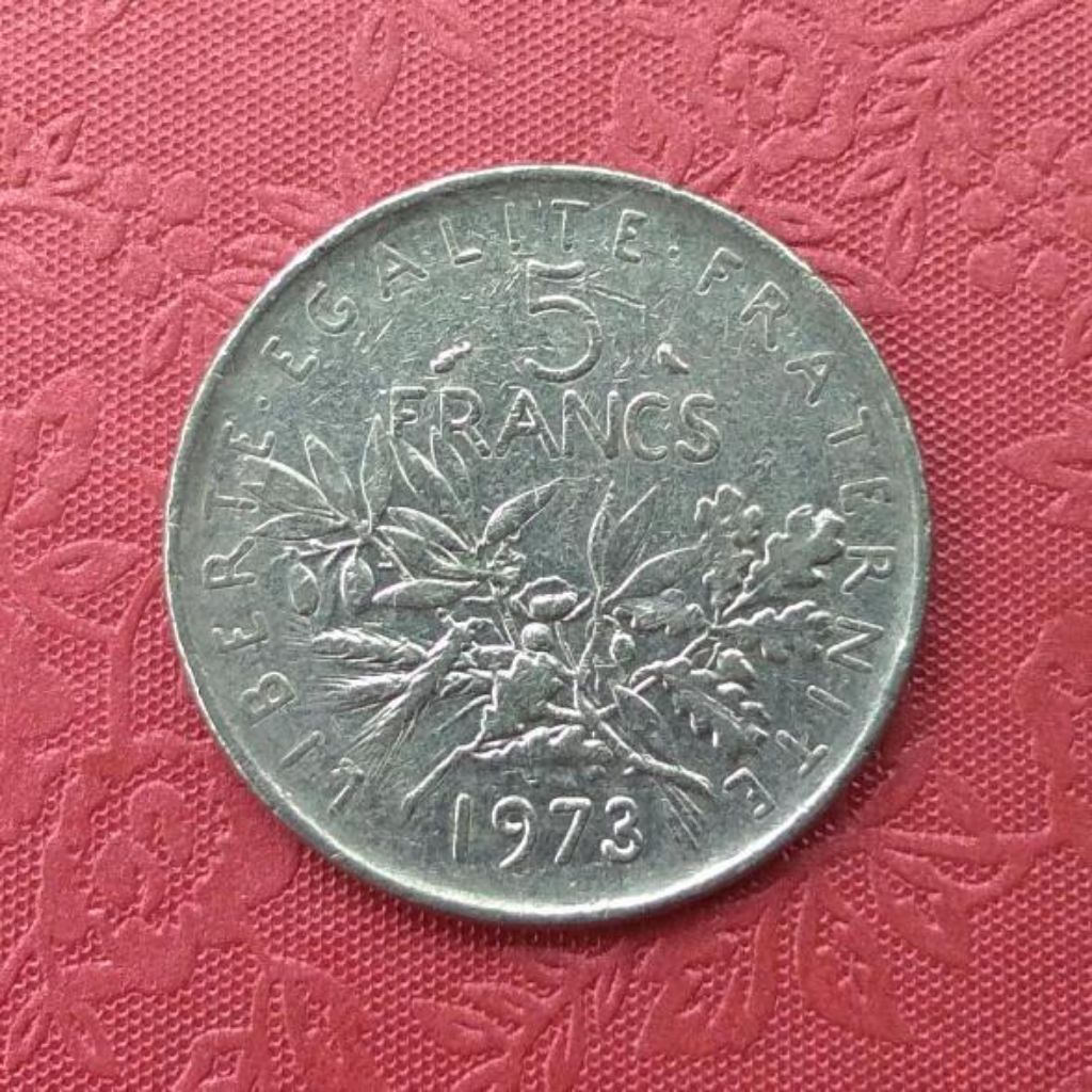 Koin Lama Prancis 5 Francs 1973 - Souvenir Unik