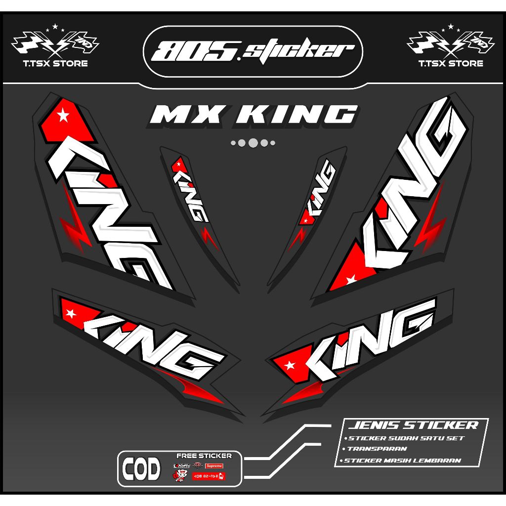STRIPING MX KING TRANSPARAN/STIKER VARIASI MX KING SIMPLE KEREN/STRIPING TRANSPARAN MOTOR MX KING