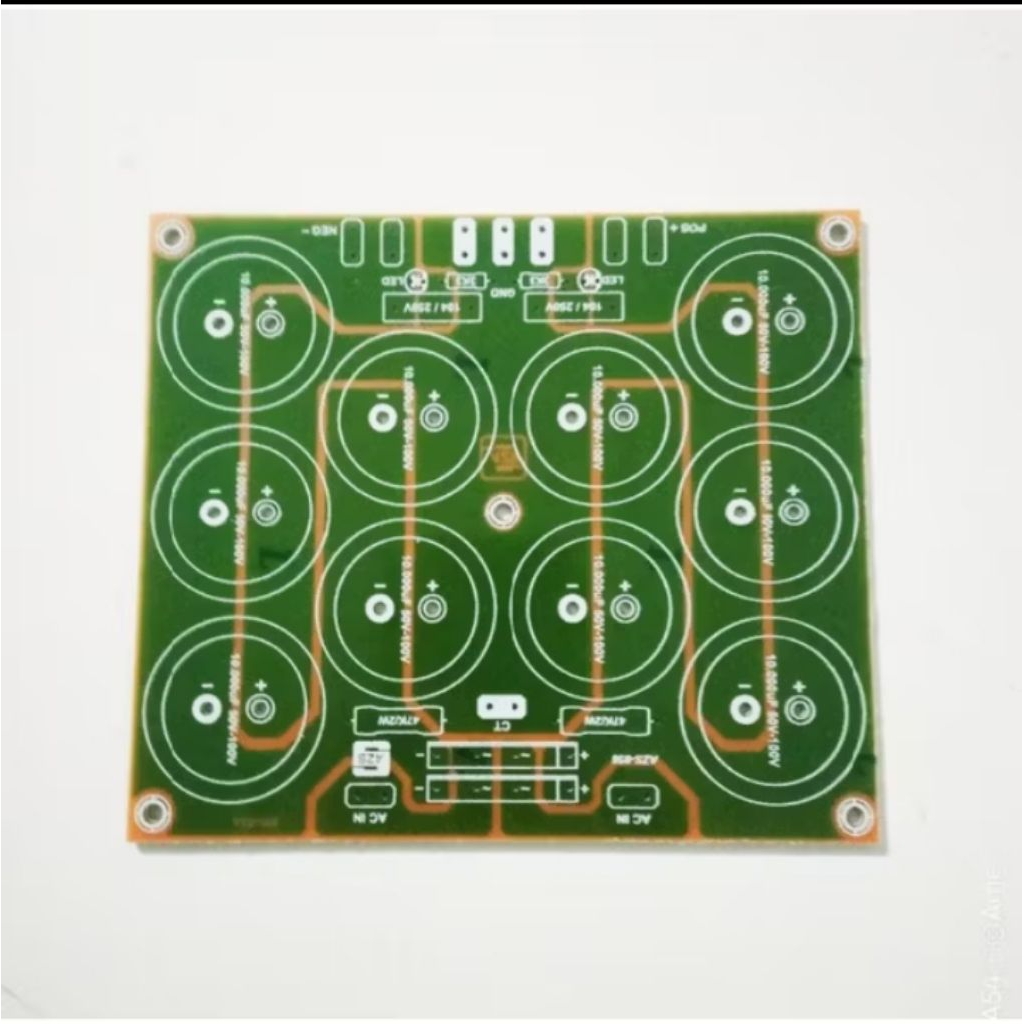 PCB PSU 10 Elco Class AB dan B Power Amplifier