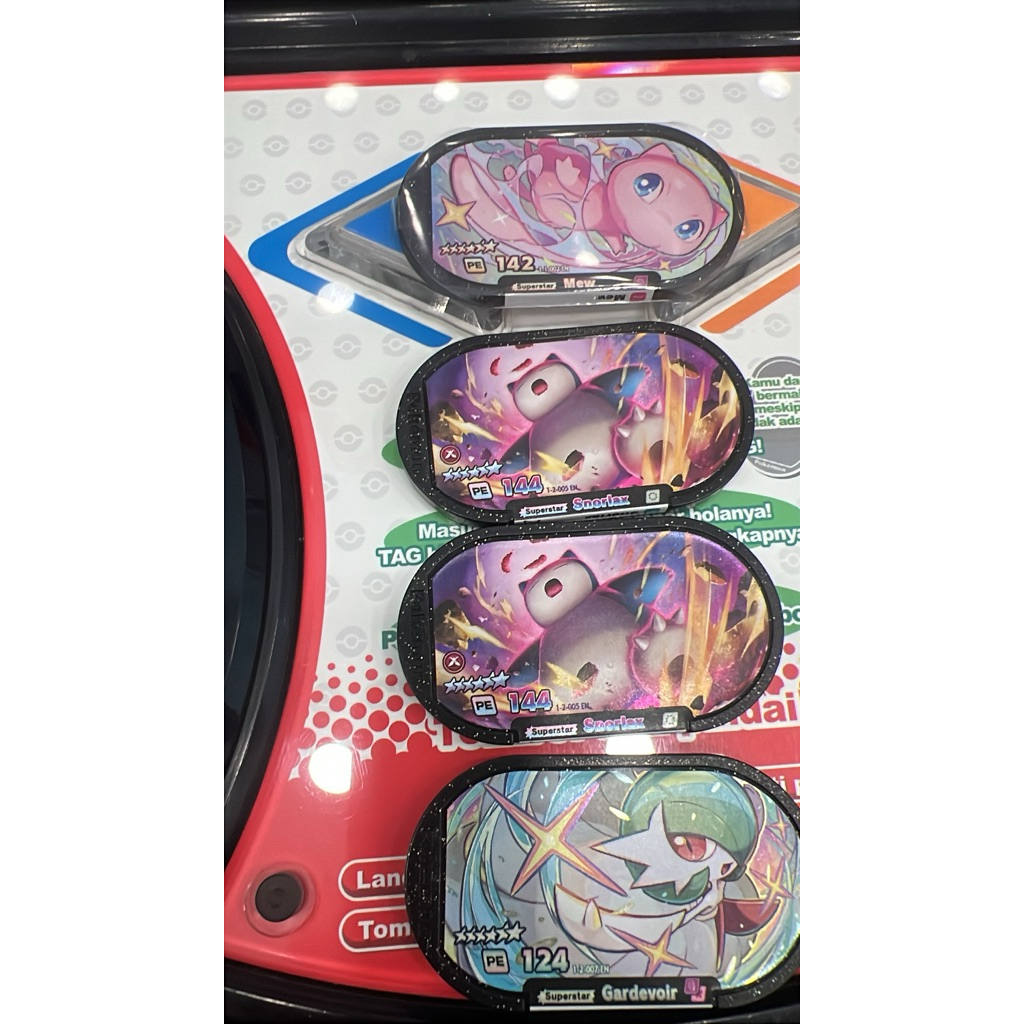 POKEMON MEZASTAR MEZATAG SNORLAX GARDEVOIR MEW