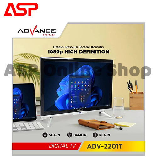 ADVANCE ADV-2201T ADV 2201 T Televisi Digital LED HD TV TVD 22 inch