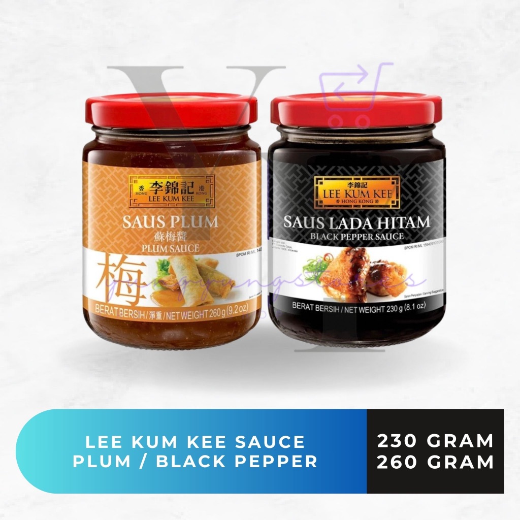 

Lee Kum Kee Saus Black Pepper / Lada Hitam / Plum Sauce 230 gram / 260 gram