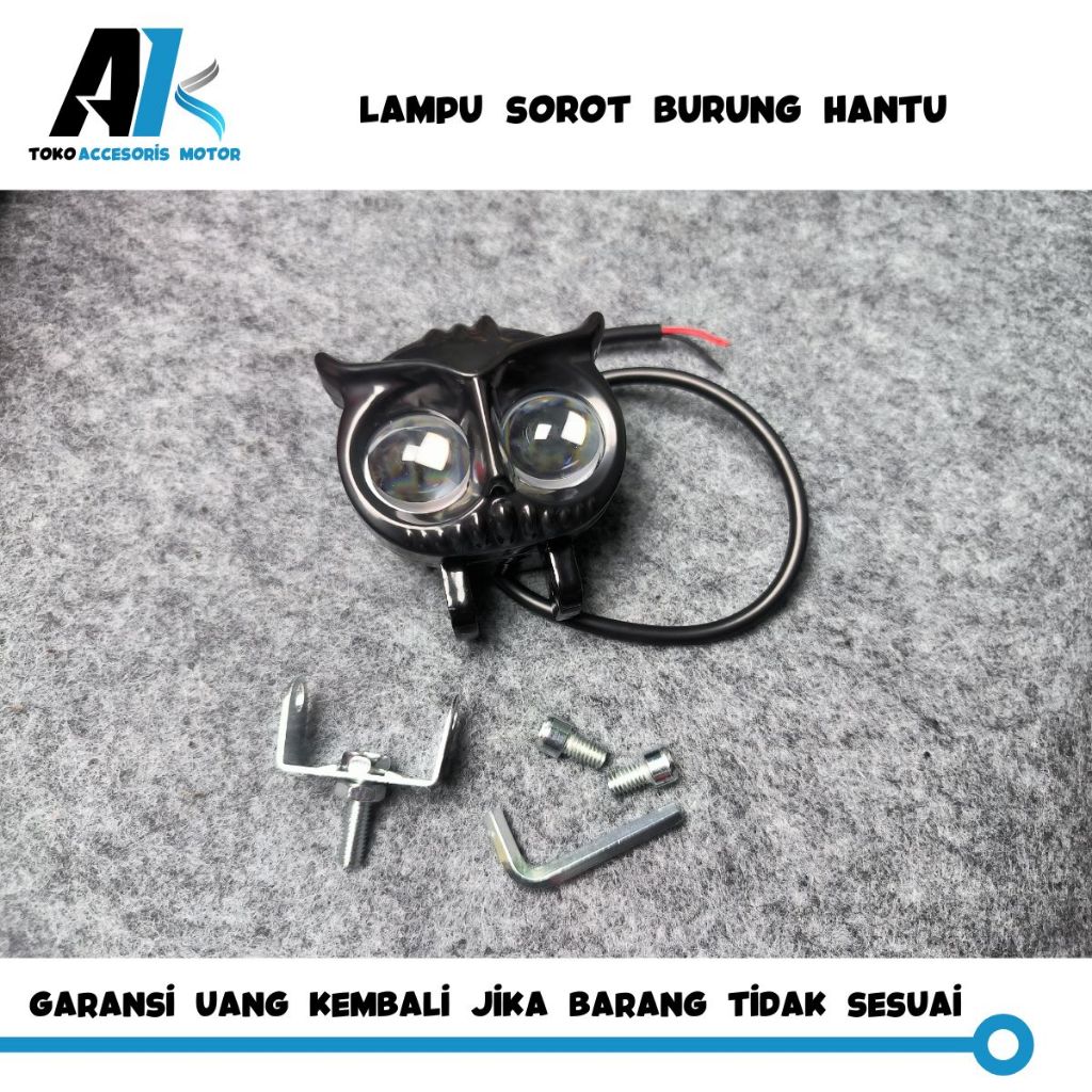 Lampu tembak sorot OWL 2mata led putih kuning lampu sorot burung hantu
