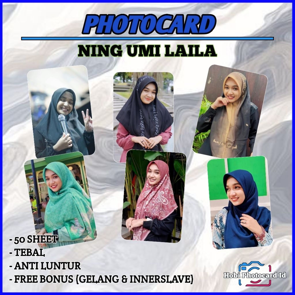 Photocard Ning Umi Laila 50 Pcs. Free Bonus