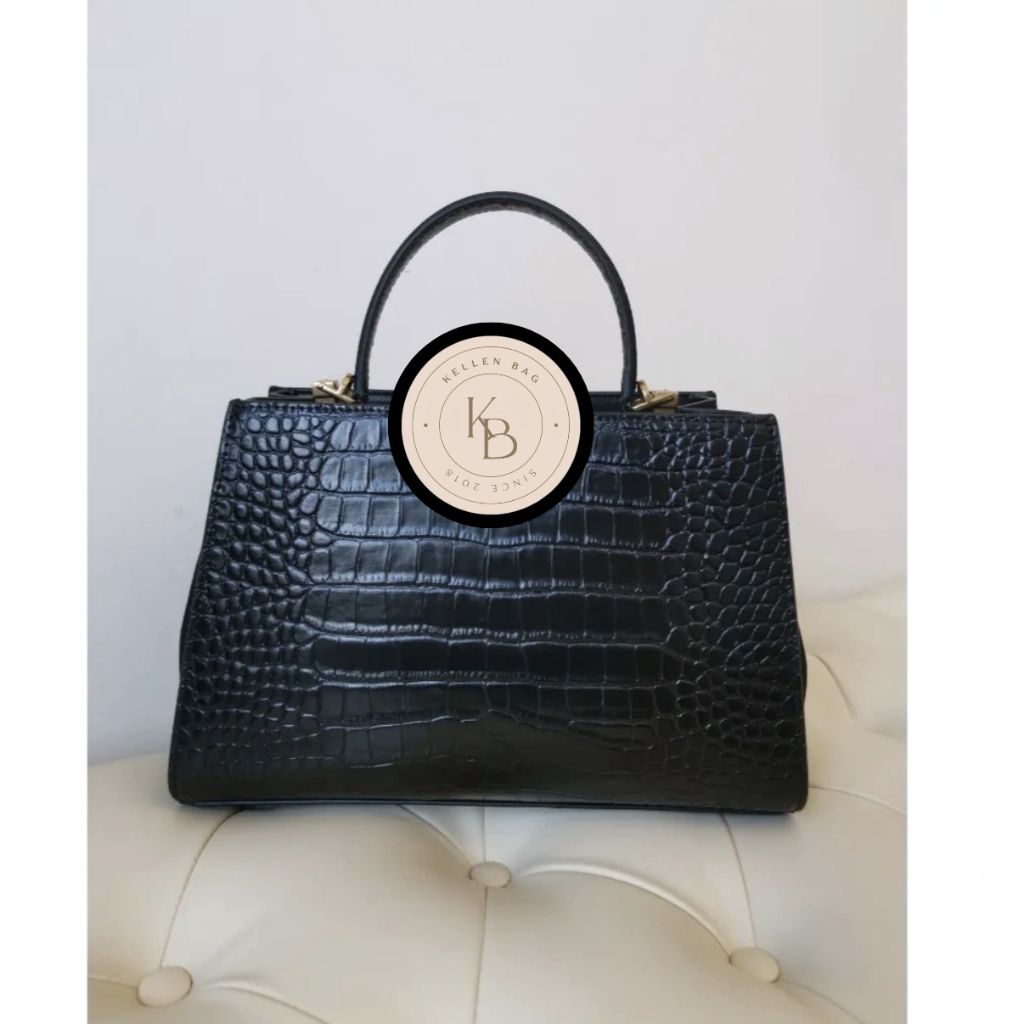 TB Eleanor Croco Satchel