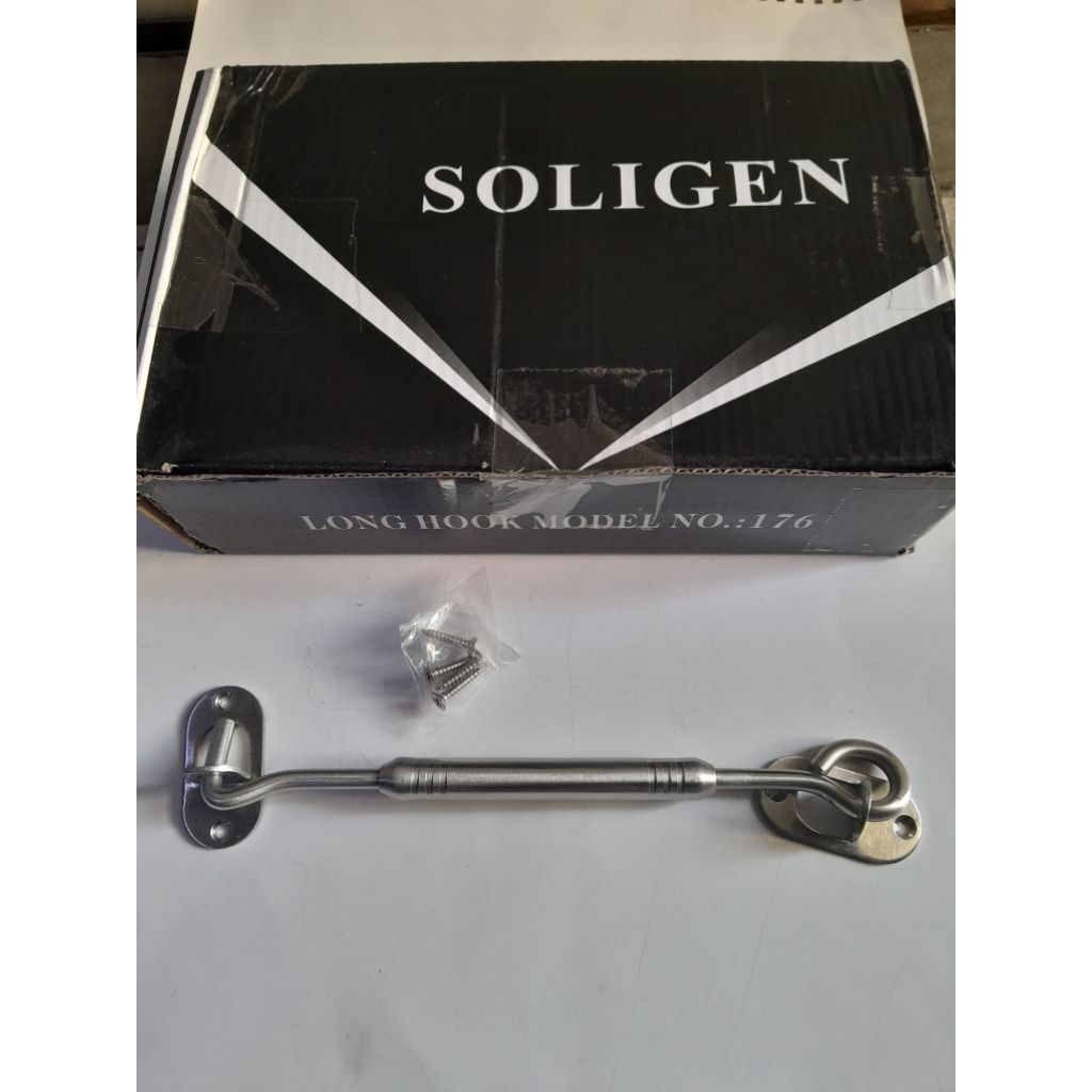 hak angin / penahan jendela 8 inch bulat steinles soligen