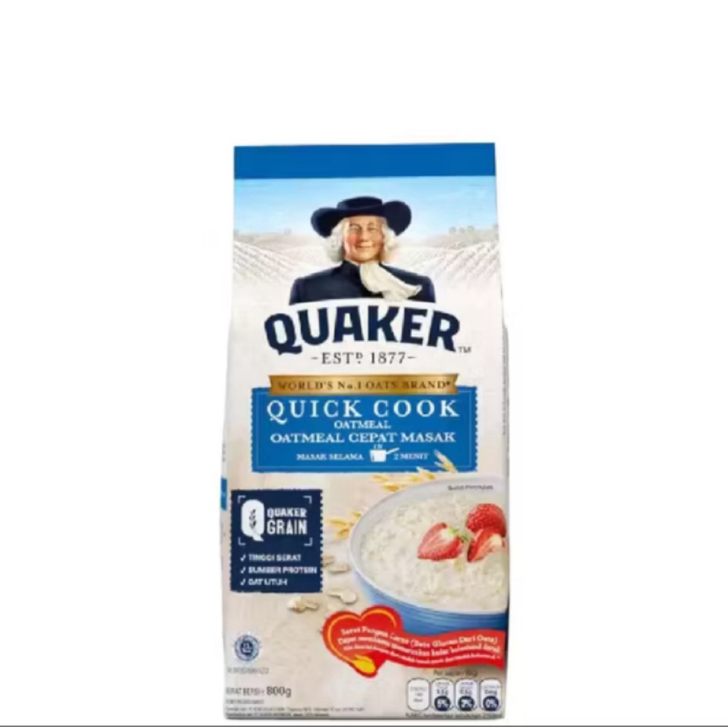 

Quaker Quick Cook Oatmeal 800g – Sarapan Sehat Siap dalam 2 Menit