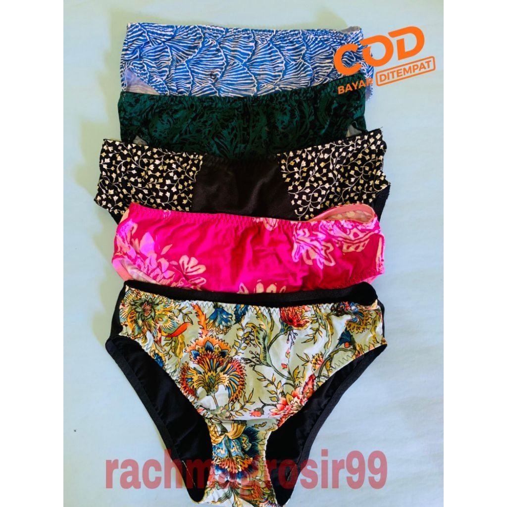 Celana Dalam Wanita Remaja & Dewasa Motif Bunga kotak corak garis Jumbo /cd wanita/cd hamil murah me