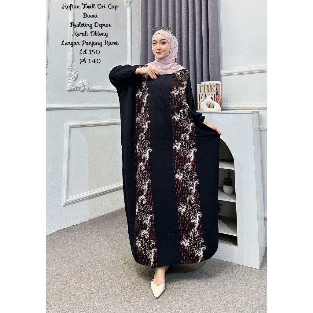 KAFTAN TWILL BATIK CAP ORI JUMBO BUSUI