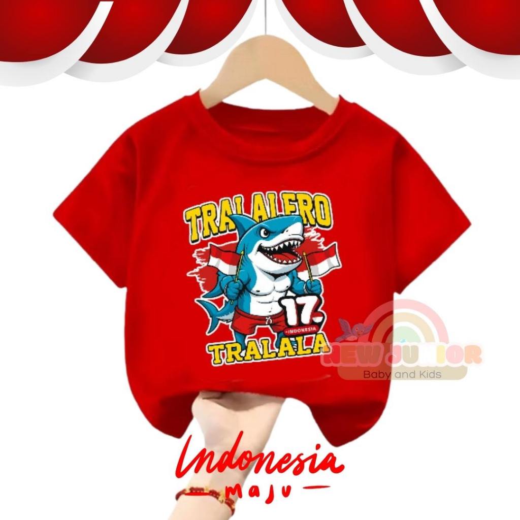 BAJU ANAK TRALALERO BAJU AGUSTUSAN KEMERDEKAAN BAJU ANOMALI KAOS BANDUNG COD MURAH