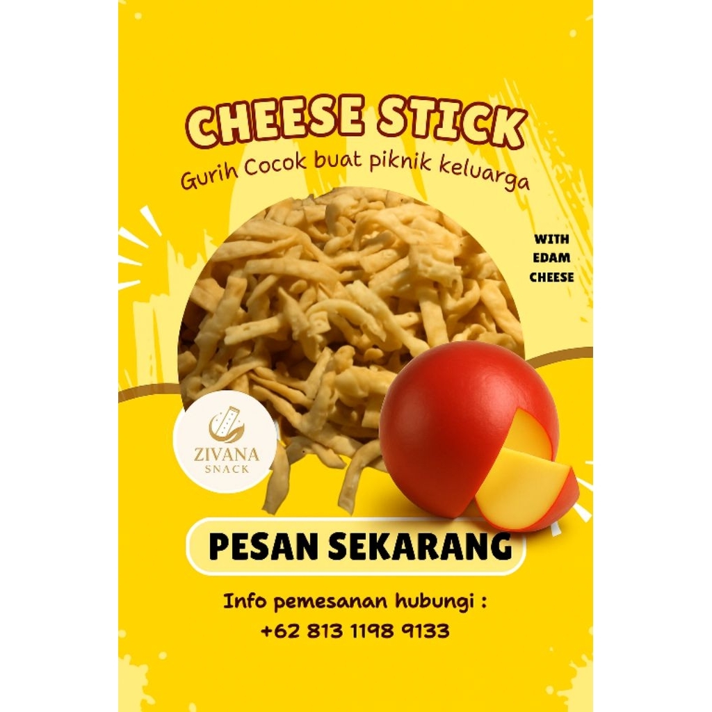 

Cheese Stick dengan Keju Edam atau Keju Apel Best Seller!