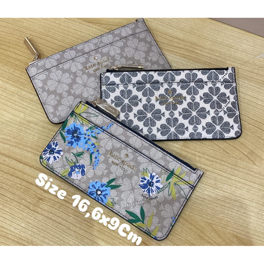 Dompet Kartu Kate Spade Flower Large Slim Card Holder AUTHENTIC