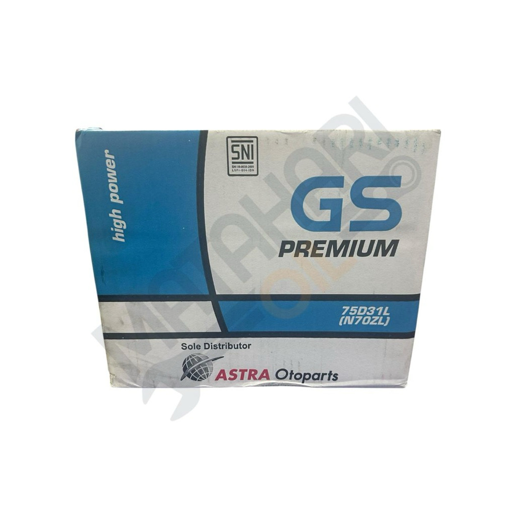 AKI MOBIL / GS PREMIUM N70ZL (75D31L) / AKI BASAH / 75Ah