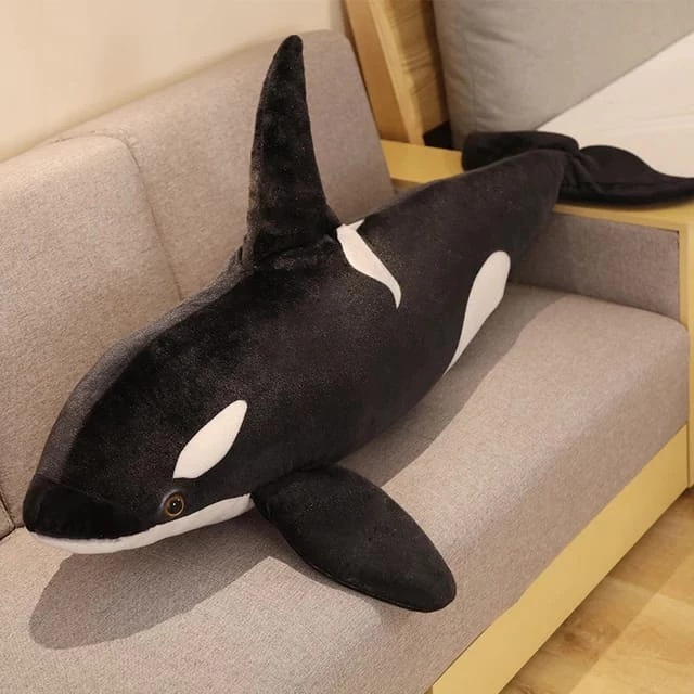 Boneka Paus Orca Jumbo Paus Pembunuh kado ulang tahun mainan anak