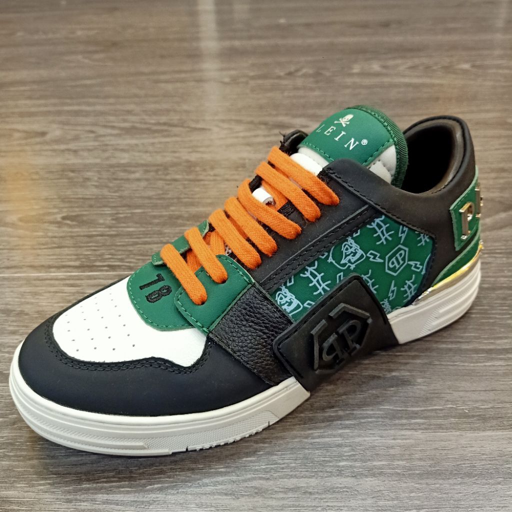 Sepatu sneakers Philipp plein Green sepatu sneaker pria
