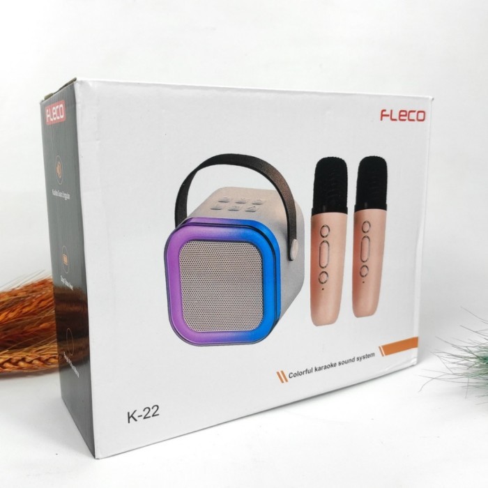 Speaker Portable Bluetooth Mini Fleco K - 22 / Speaker Fleco Free 2 Mic Wireless