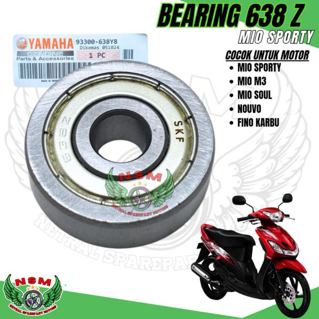 Bearing bak cvt 638 mio sporty,mio soul,fino karbu