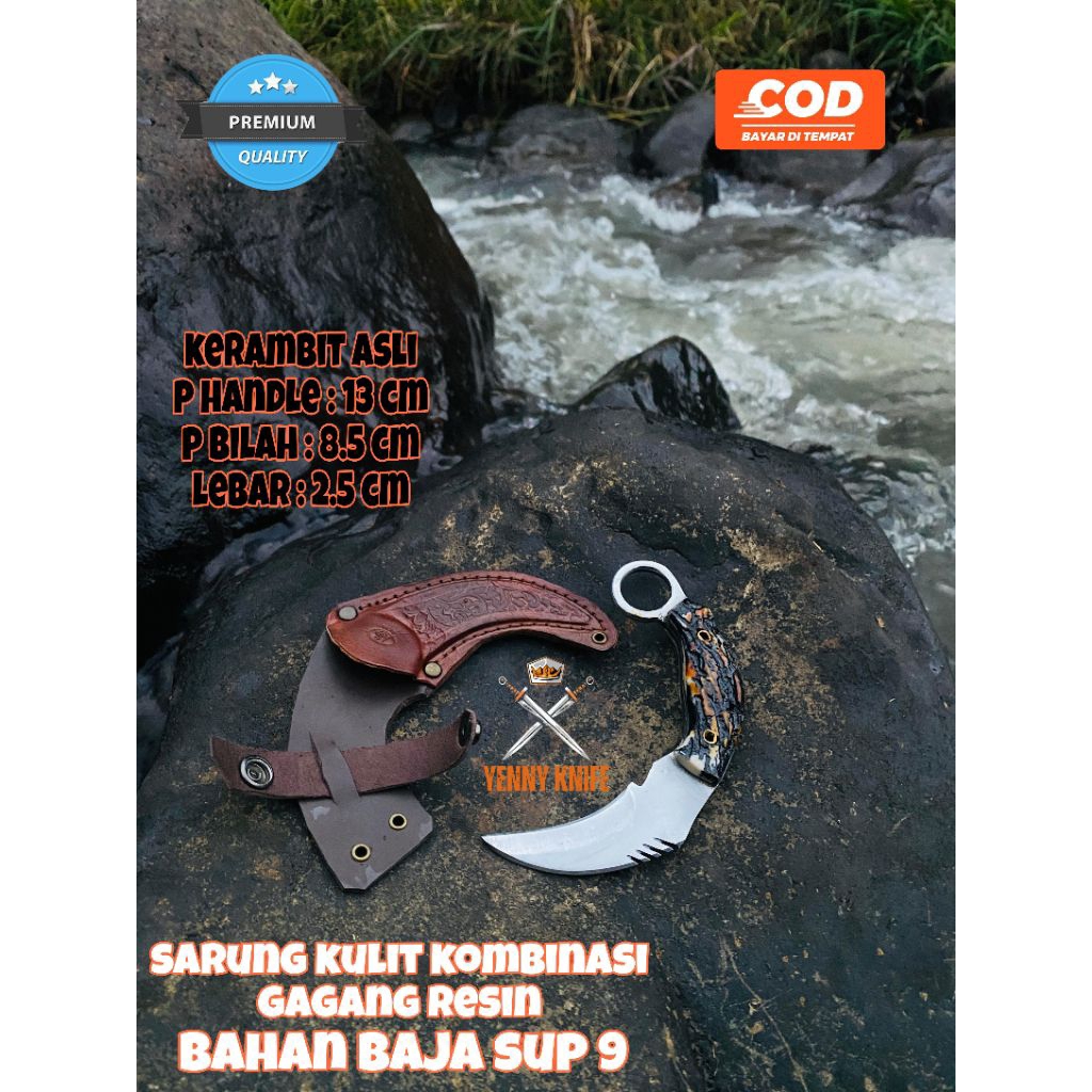 Kerambit Original / Kerambit Asli / Kerambit Resin / Kerambit Fulltang / Karambit