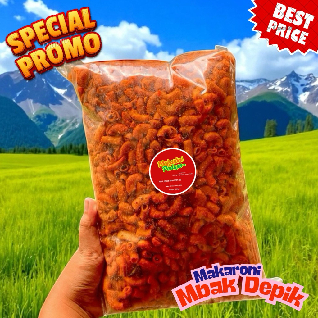 

Makaroni Pedas 250g Isi Padat Camilan Kekinian Dengan Bumbu Rahasia Cocok Buat Hampers Makanan