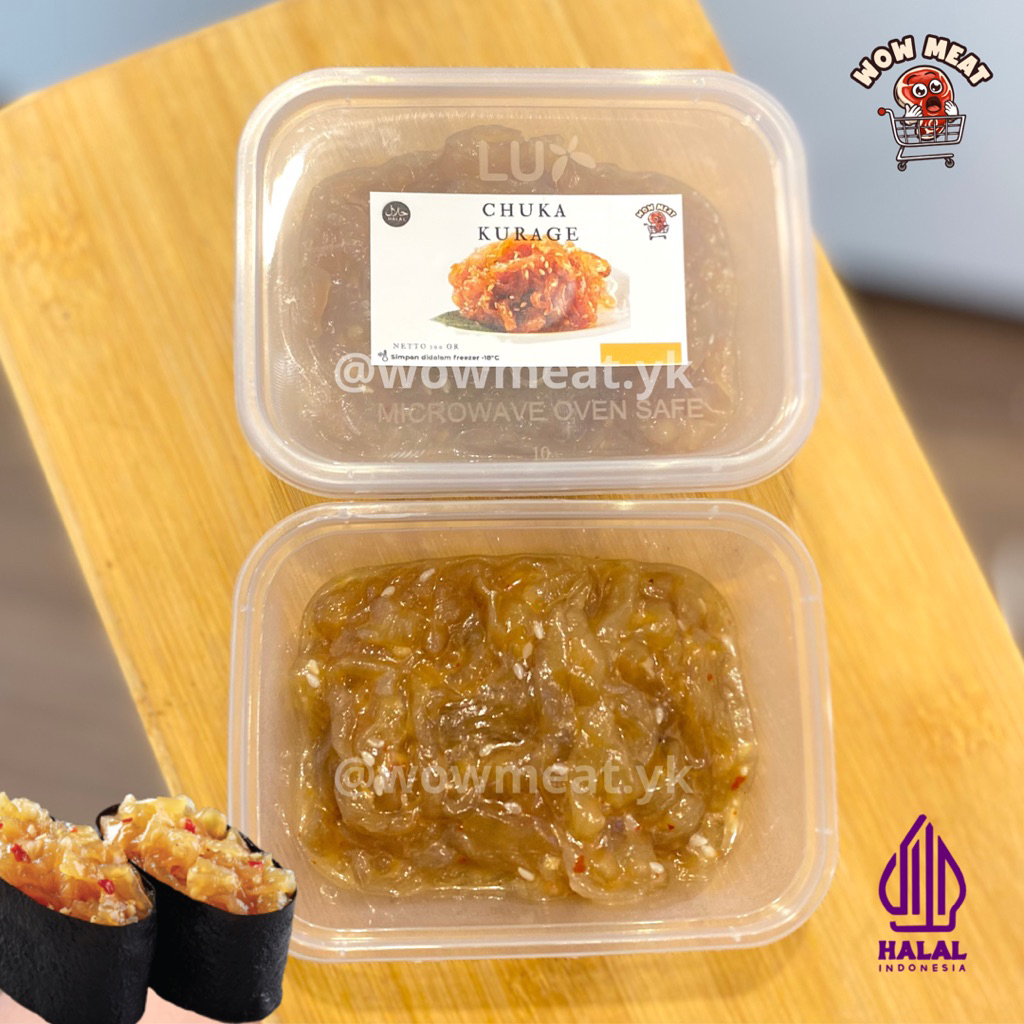 

CHUKA KURAGE Salad Ubur-Ubur 100 g | Jelly Fish Seasoned Salad Frozen