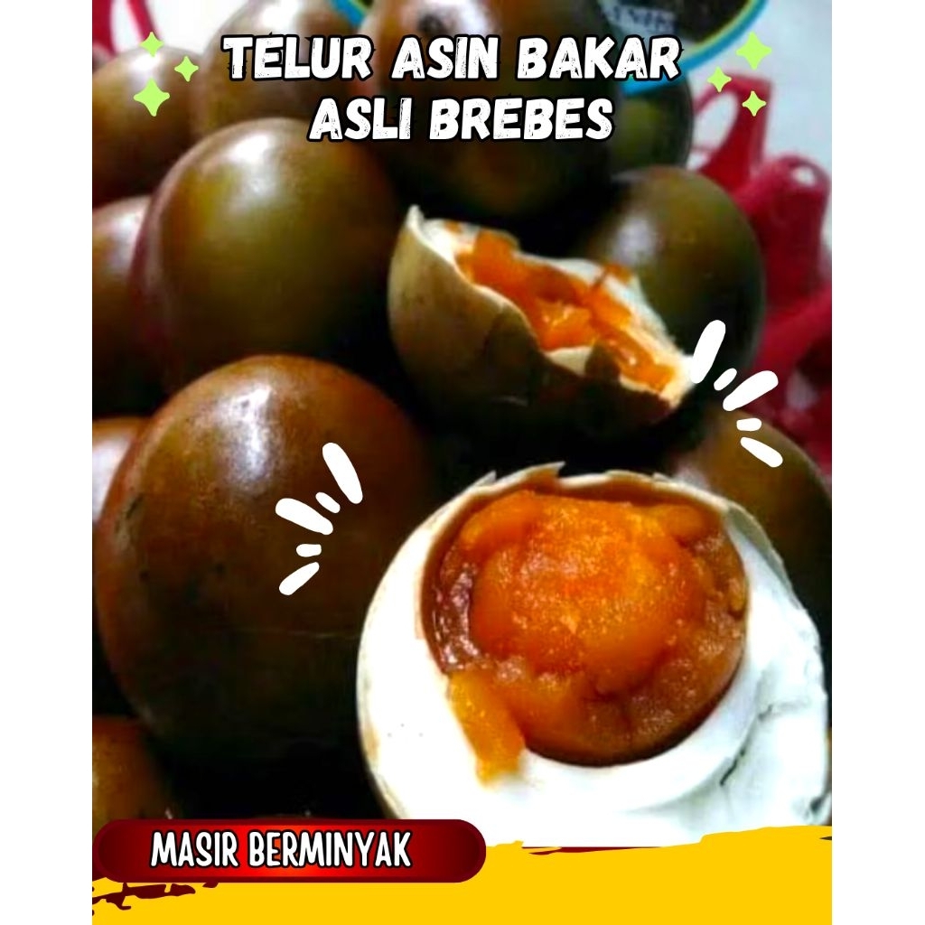 

Telur Asin Bakar Masir Berminyak Asli Brebes (Free Extra Bubble Warp)