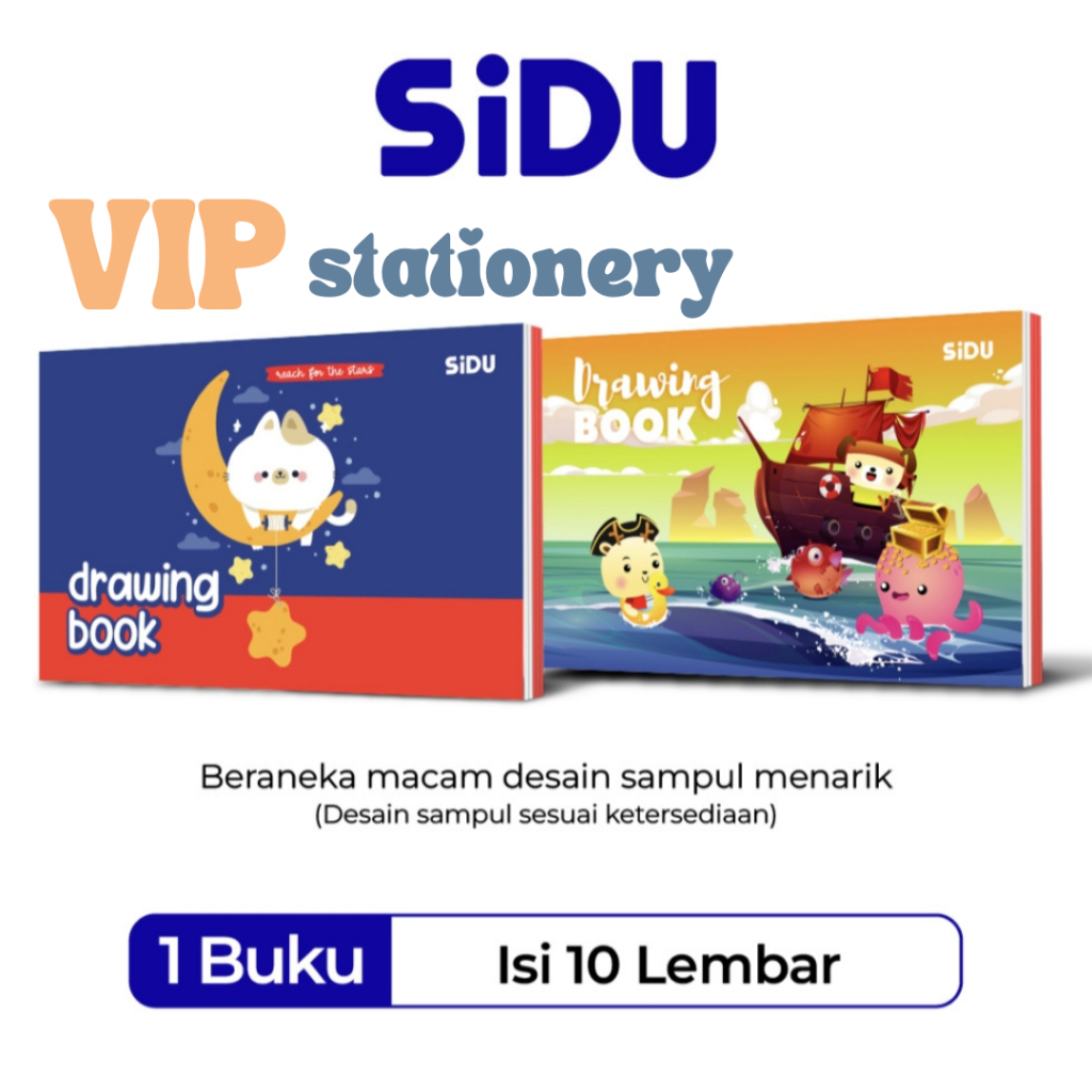 

Buku Gambar Sidu A4 1 PCS / 1 Buku Gambar Sidu / Sinar Dunia Ukuran A4 Isi 10 Lembar