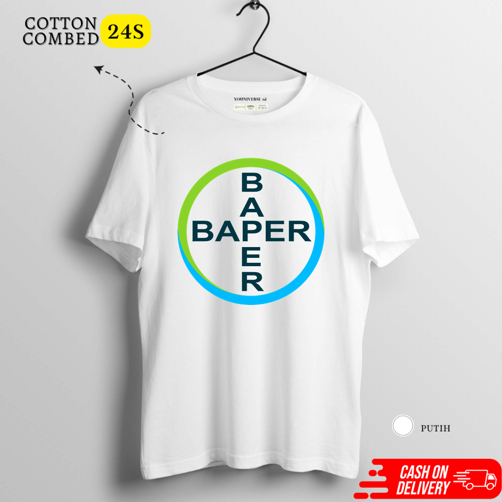 KAOS PLESETAN LOGO BAYER LOGO LUCU / Kaos Plesetan Lucu Logo BAYER
