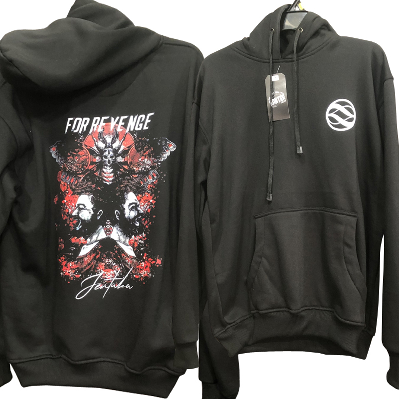 Sweater Hoodie For Revenge JENTAKA Hoodie Bahan Cotton Fleece [Hoodie Jumper & Ritsleting]