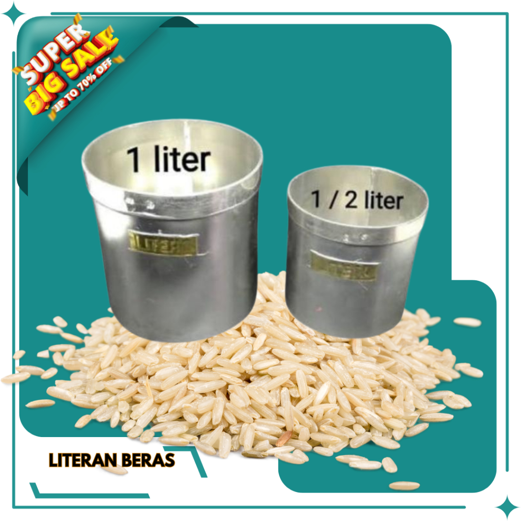 Literan beras 1 liter dan 0,5 liter / alat takaran beras