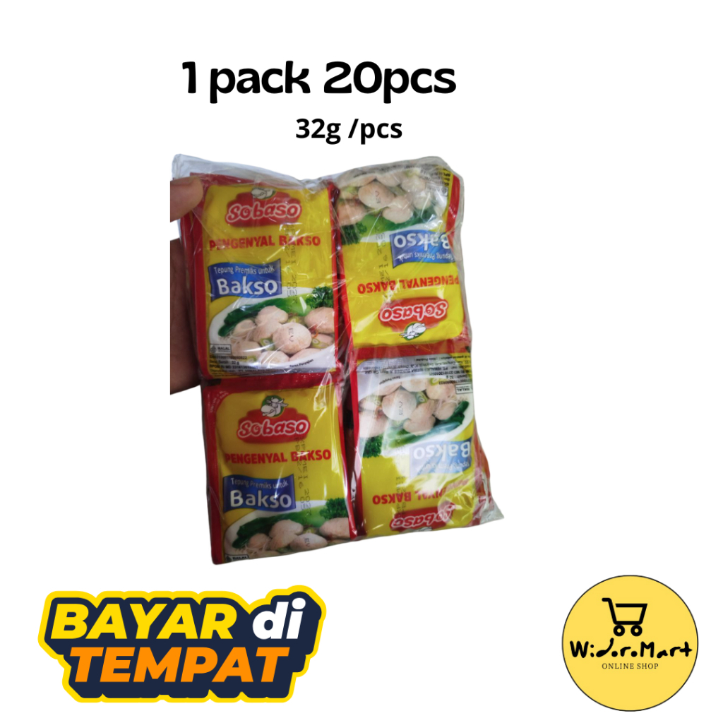 

Sobaso Tepung Pengenyal Bakso 32 Gram 1 Renteng dan 1 Pack