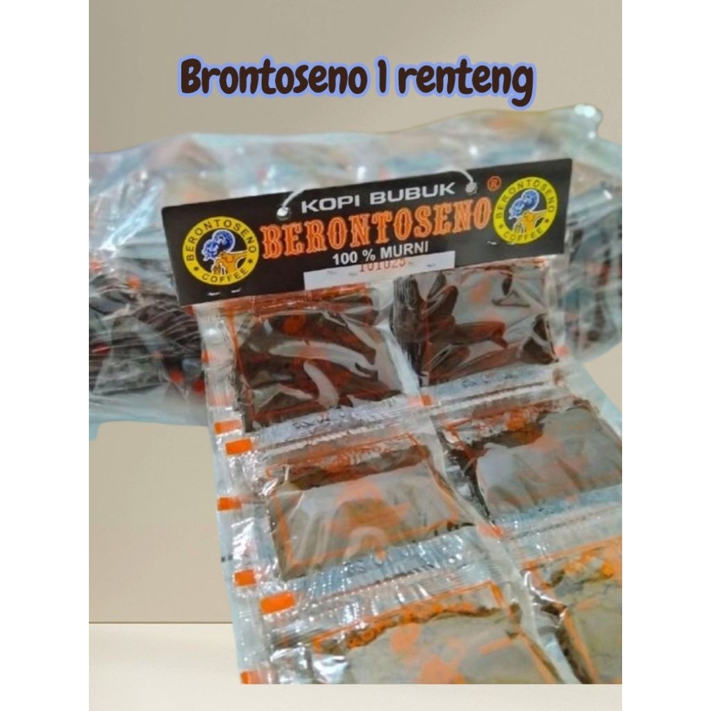 

kopi bubuk rentengan isi 50pcs brontoseno praktis dan hemat