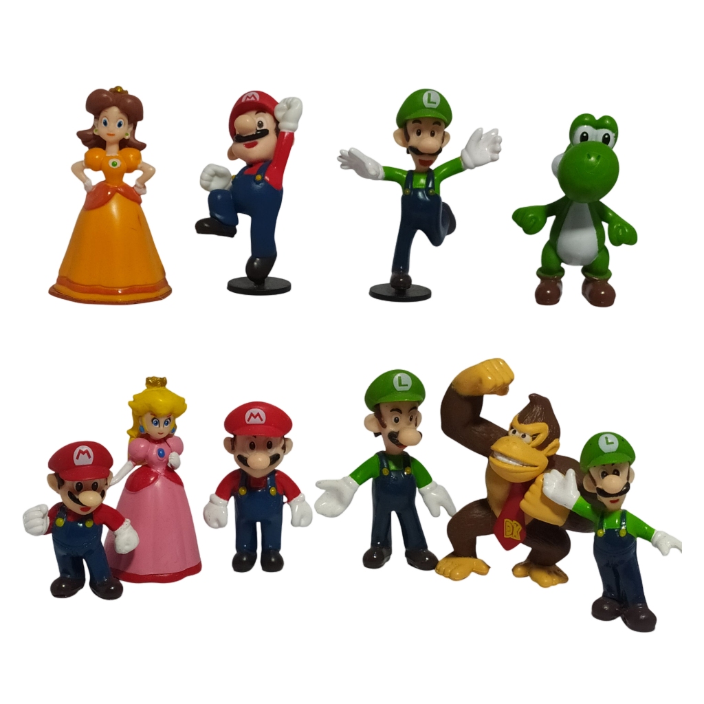 ACTION FIGURE ORI NINTENDO SUPER MARIO JAMUR LUIGI KONG