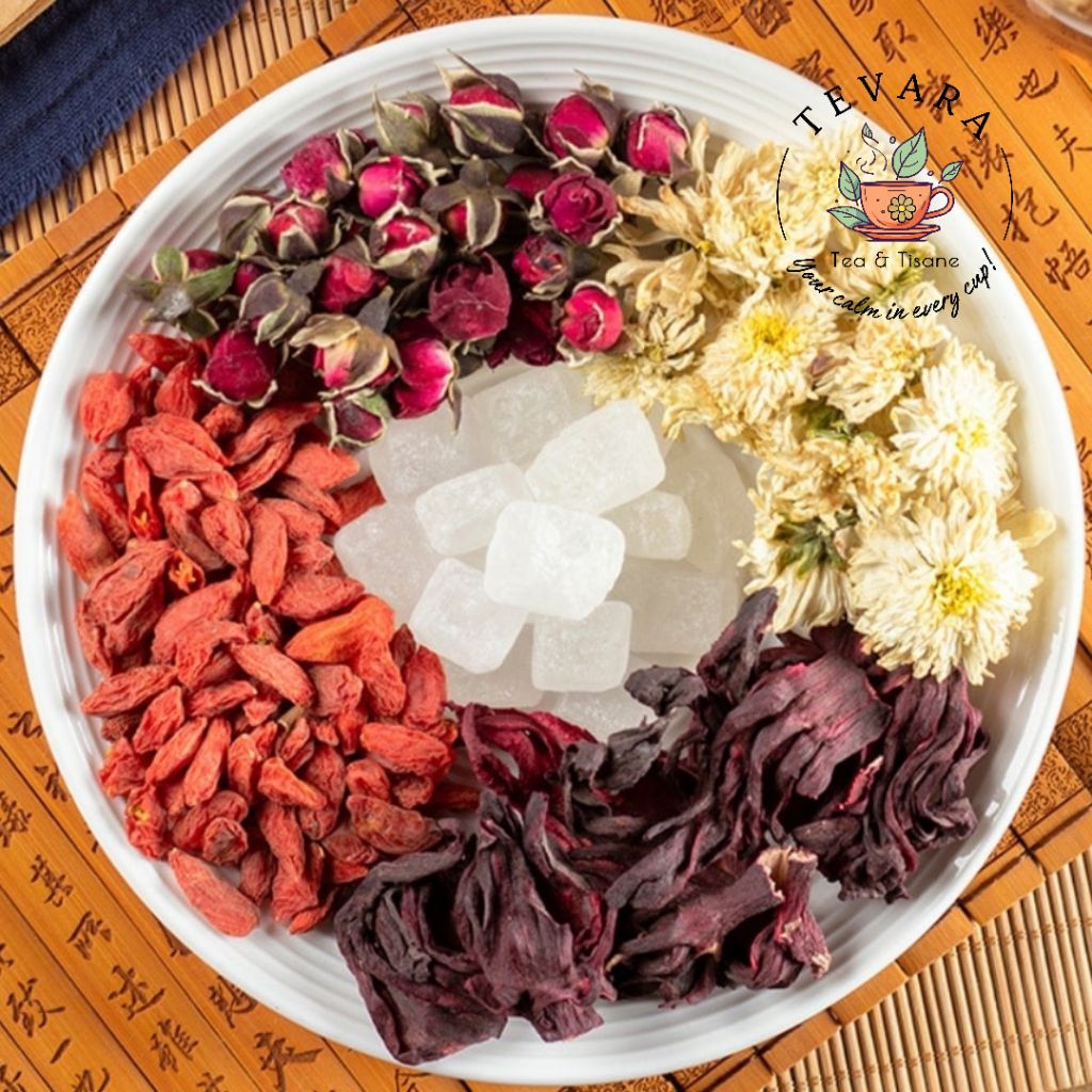 

GODDESS GLOW | Teh Rose Chrysant Hibiscus Goji Berry 5 sachet - Herbal Beauty Tea