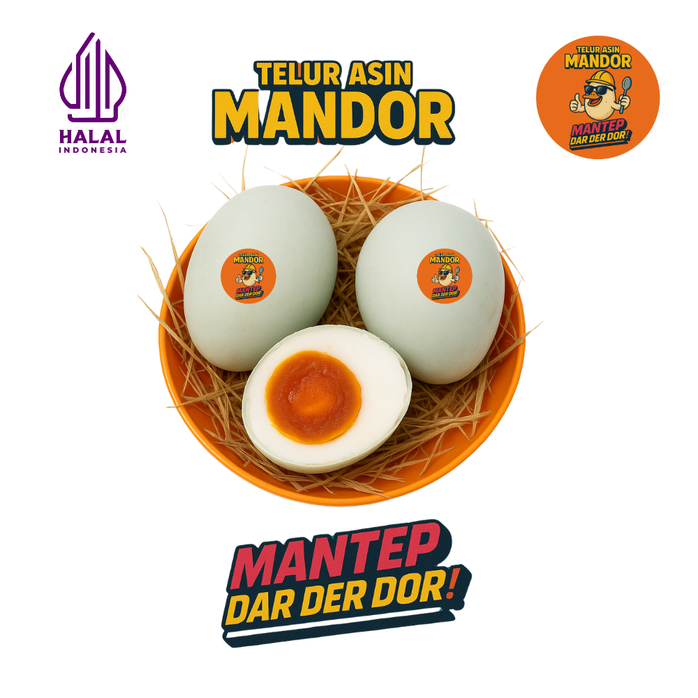 

Telur Asin Masir GUMASIR Mandor – 1 Butir | Telor Asin Enak, Lembut, Gurih, Masir